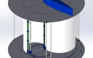 Prototyp turbiny wiatrowej Savoniusa - model CAD
